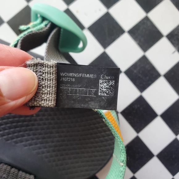 Chaco Aqua and Orange Zx2 Classic Womens Sandals Sz 8 Katydid Comfort Sandal - Picture 9 of 9